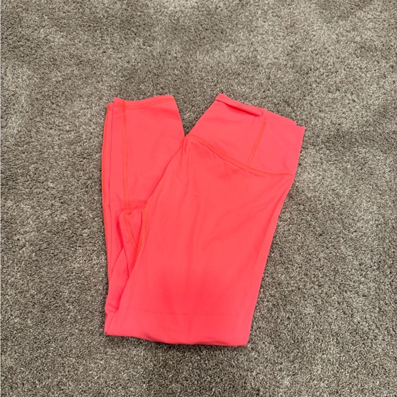 Free people never better Coral High-Waisted Leggings - Picture 4 of 4